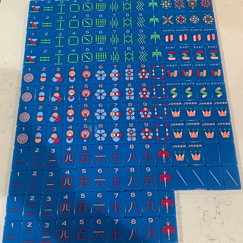 🀄️💙 The Mahjong Line | The Minimal Line : Blue-Eyed Jack Mahjong Tiles 💙🀄️ - Picture 4 of 11